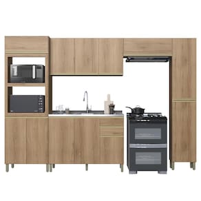 Cozinha Modulada Dinamarca 5 Peças com Torre Quente 2 Fornos - Indékes