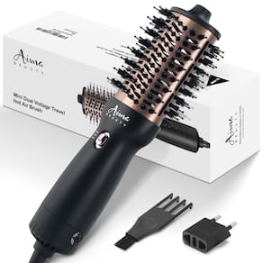 Escova de ar quente Aima Beauty Worldwide Travel 4 em 1 preta