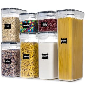 Recipientes de armazenamento de alimentos PANTRYSTAR Airtight 7 unidades sem BPA
