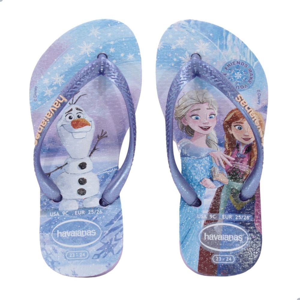 Chinelo Infantil Havaianas Kids Slim Princess roxo