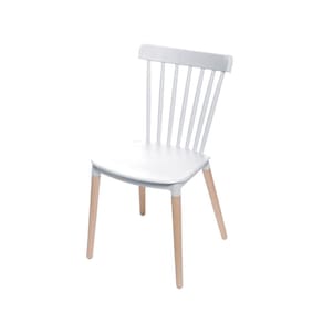 Cadeira OR-1109 em Polipropileno com Base de Madeira OR Design