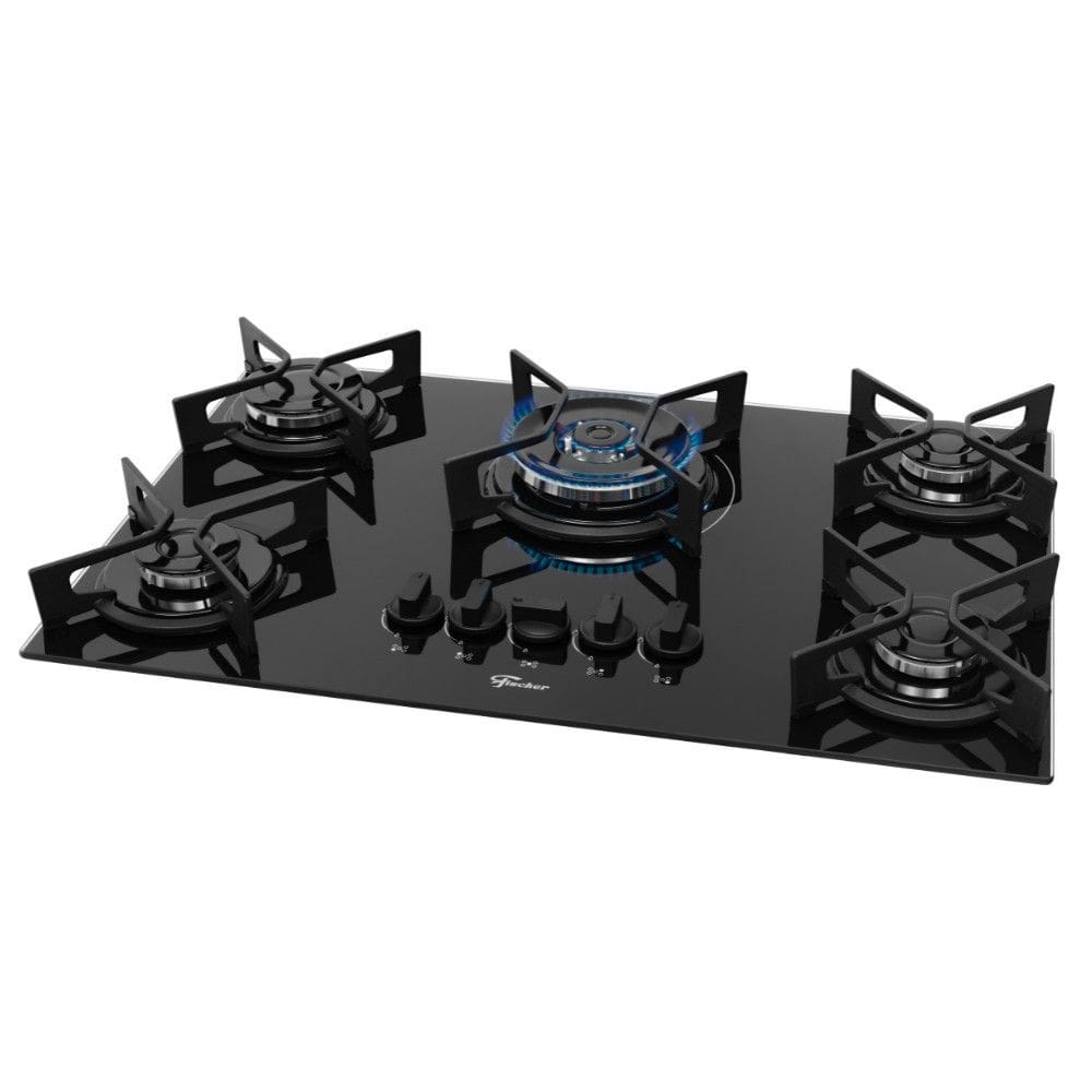 Cooktop 5 Bocas Tripla Chama Fit Line Fischer