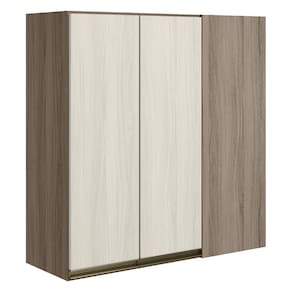 Armario Canto Reto 2P MDF 86 cm Kali 12043 Carvalho Toq Bianco Toq Nicioli