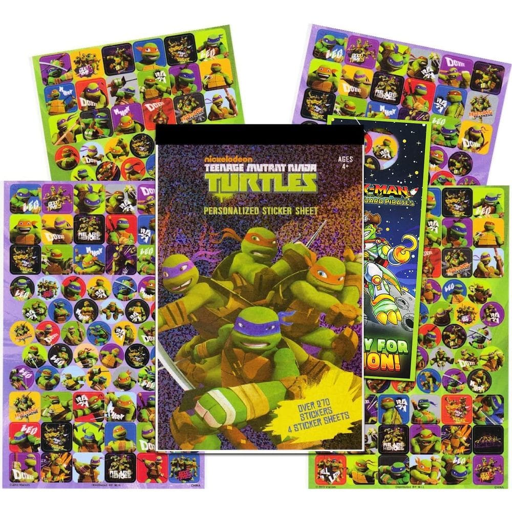 Bloco de adesivos Nickelodeon Teenage Mutant Ninja Turtles