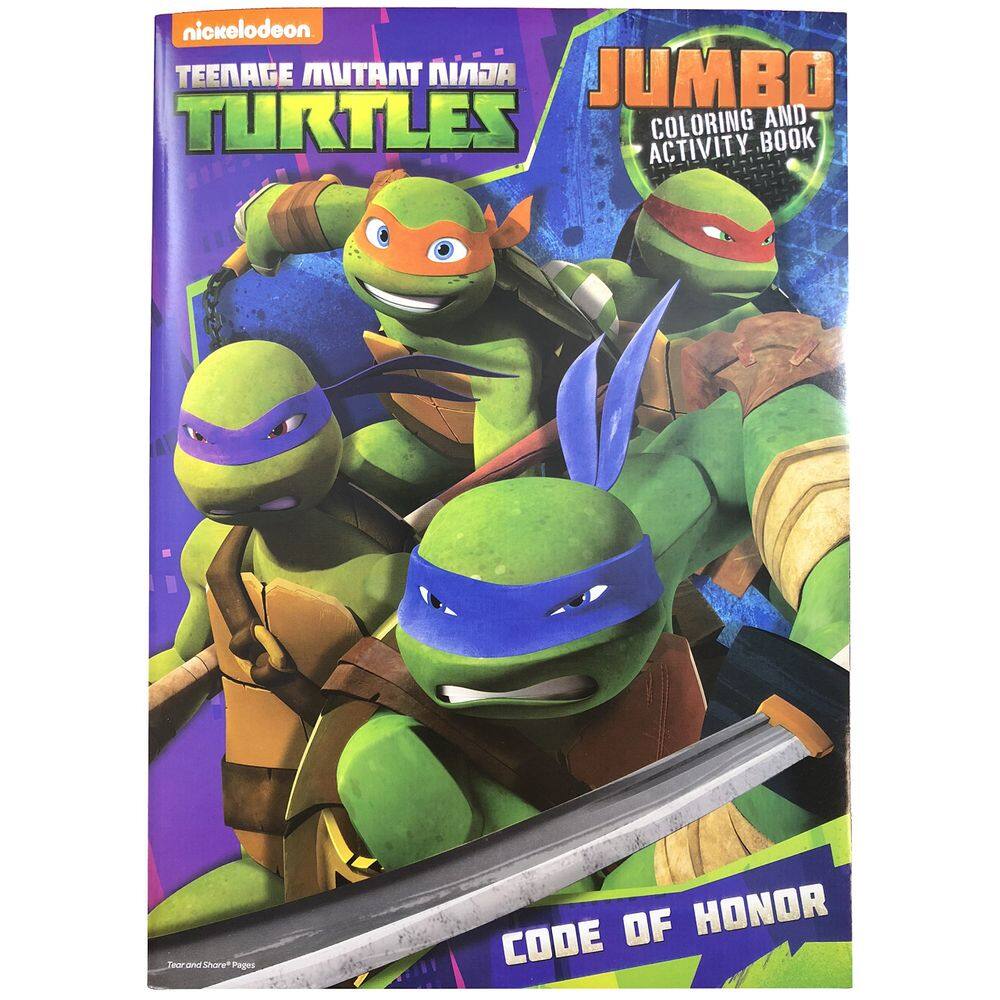 Livro de colorir e atividades Nickelodeon Teenage Mutant Ninja Turtles Jumbo 48 páginas