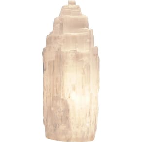 Lâmpada elétrica New Age Source White Selenite 15cm