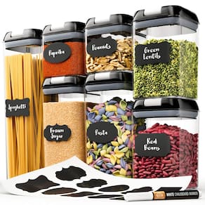Recipientes de armazenamento de alimentos Chef`s Path: conjunto de 7 plásticos transparentes