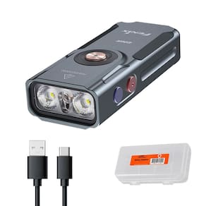Lanterna Fenix E06R 700 lúmens USB-C recarregável cinza
