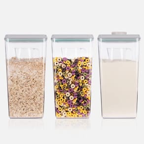 Recipiente de cereais Ankou Airtight Pop de 3,3 L com colher de armazenamento de alimentos