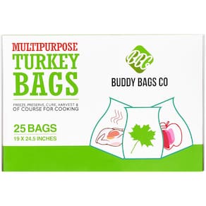 Sacos de forno Buddy Bags Co Multipurpose Turkey, pacote com 25