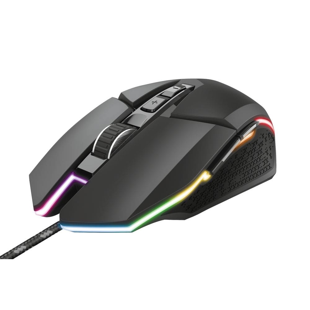 Mouse Gamer Trust GXT 950 Idon, RGB, 6000 DPI, 7 Botões Programáveis, USB, Preto