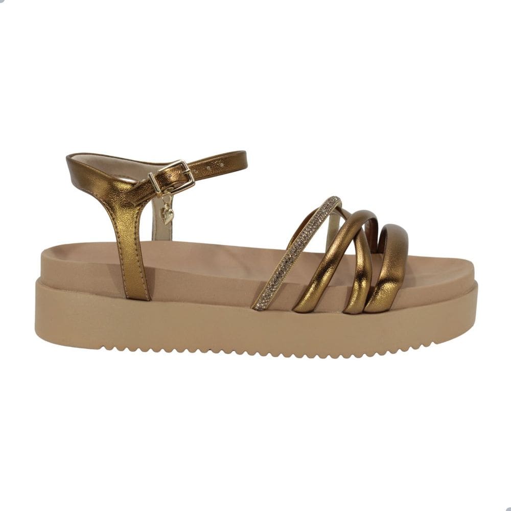 Sandália Ramarim Feminina Bronze