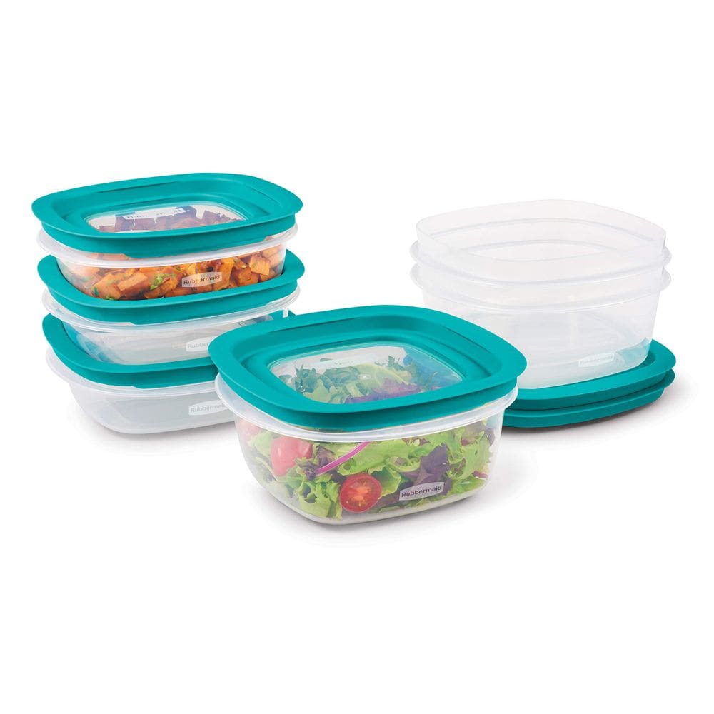 Conjunto de armazenamento de alimentos Rubbermaid EasyFindLids 12 peças