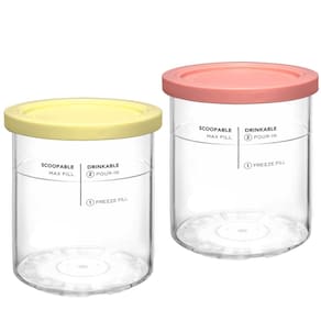 Tintas e tampas de reposição para o pacote Ninja Creami Deluxe com 4