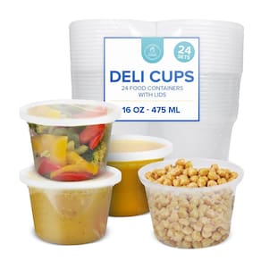 Recipientes de armazenamento de alimentos Healthy Packers 16 onças (pacote com 24)