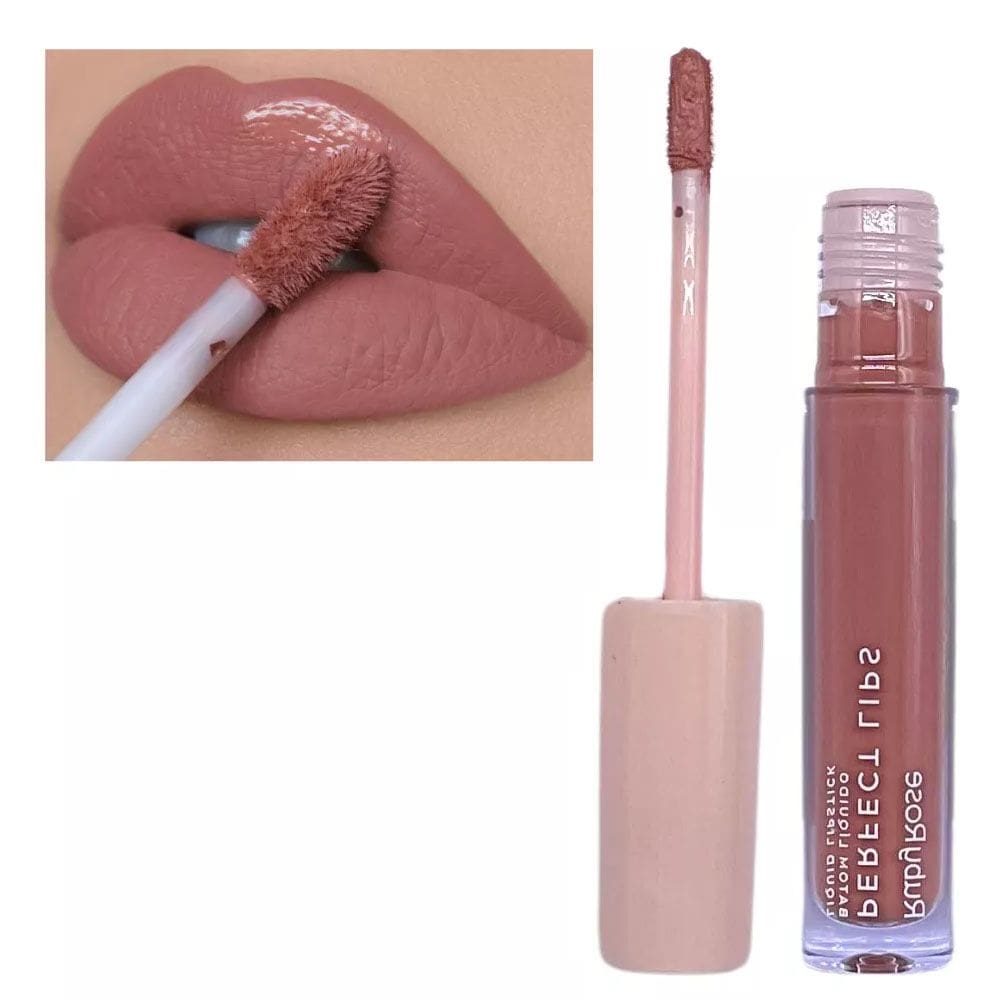 Batom Líquido Ruby Rose Perfect Lips Alta Cobertura Efeito Matte Secagem Rápida Toque Suave