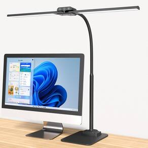Lâmpada de mesa Kablerika Double Light LED Bright para escritório doméstico