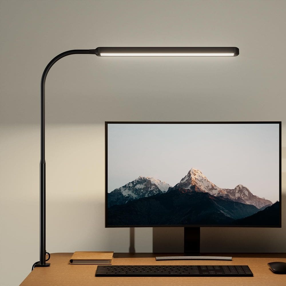 Candeeiro de mesa SUPERDANNY Eye-Caring LED 360° Flexible Gooseneck
