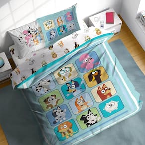 Conjunto de edredom Sunny Side Up Bluey & Friends Full - 7 peças