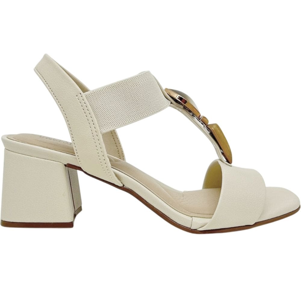 Sandália Feminina Casual Salto Médio com Pedrarias Modare 7172.113