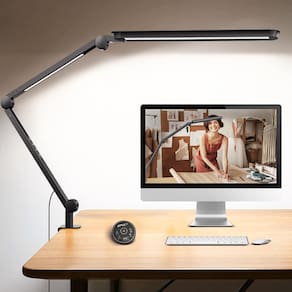 Lâmpada de mesa LED SUNLINKCO Architect com escurecimento remoto contínuo