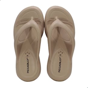 Tamanco Feminino Piccadilly De Dedo Marshmallow Bege