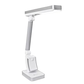 Lâmpada de mesa OttLite 13W Slimline para escritório doméstico, quarto branco