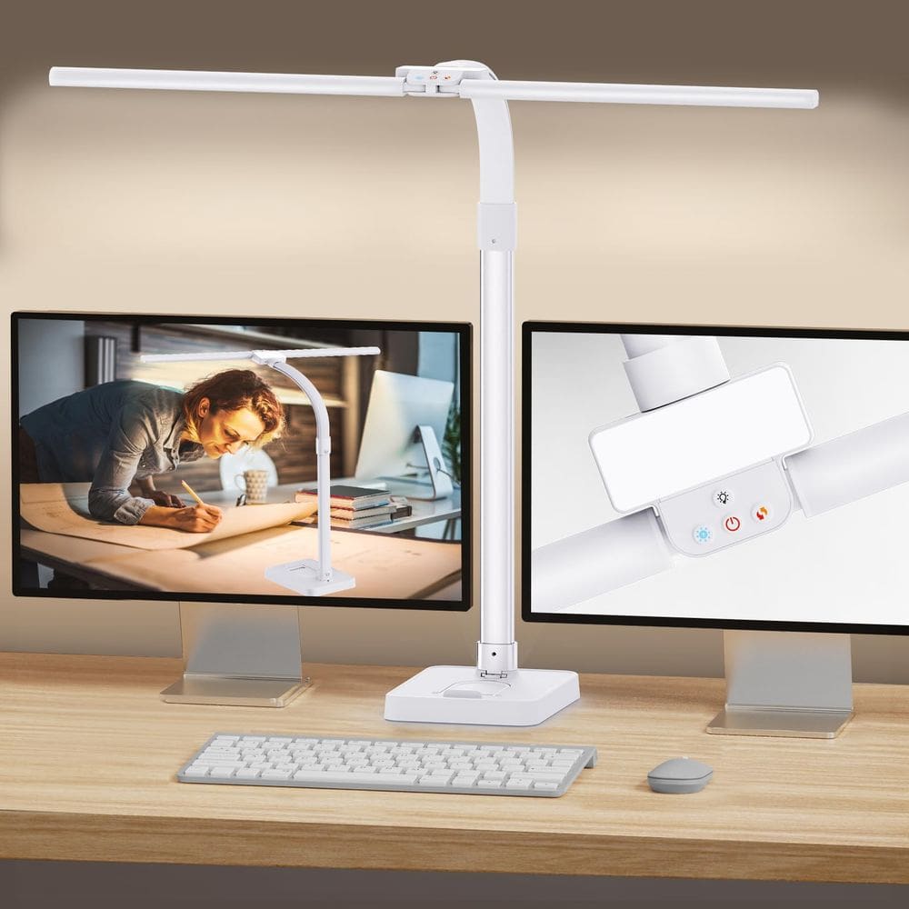 Lâmpada de mesa LED GAEFURY GAEFURY para escritório doméstico 24W branca