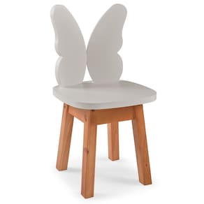 Cadeira Infantil 56cm X 24cm X 25cm Raya Cinza Bebê