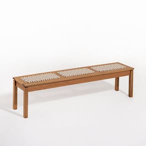 Banco em Madeira 180x37cm Linha Traço Stain Jatobá/Areia