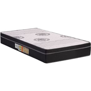 Colchão Solteiro Ortopédico 88cm X 25cm Preto/Cinza