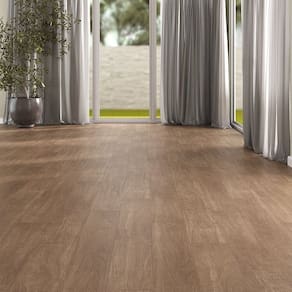 Kit com 40m² Piso Vinílico em Régua 17,78cm X 2mm X 1,21m Sofisticato Ruffino Cacau