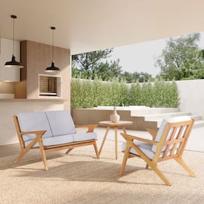 Poltrona Sala 85cm X 78cm X 61cm Oslo Verniz Mel/Cinza