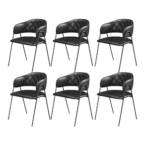 Conjunto 6 Cadeiras para Sala de Jantar Preto