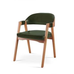 Cadeira para Mesa de Jantar Encosto Curvo Gaia Verde