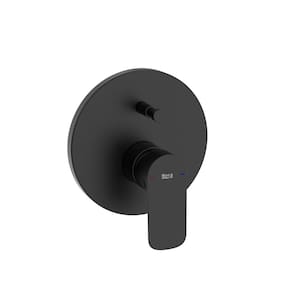 Acabamento para Monocomando de Banheira ou Ducha com Desviador Cala Roca Matte Black