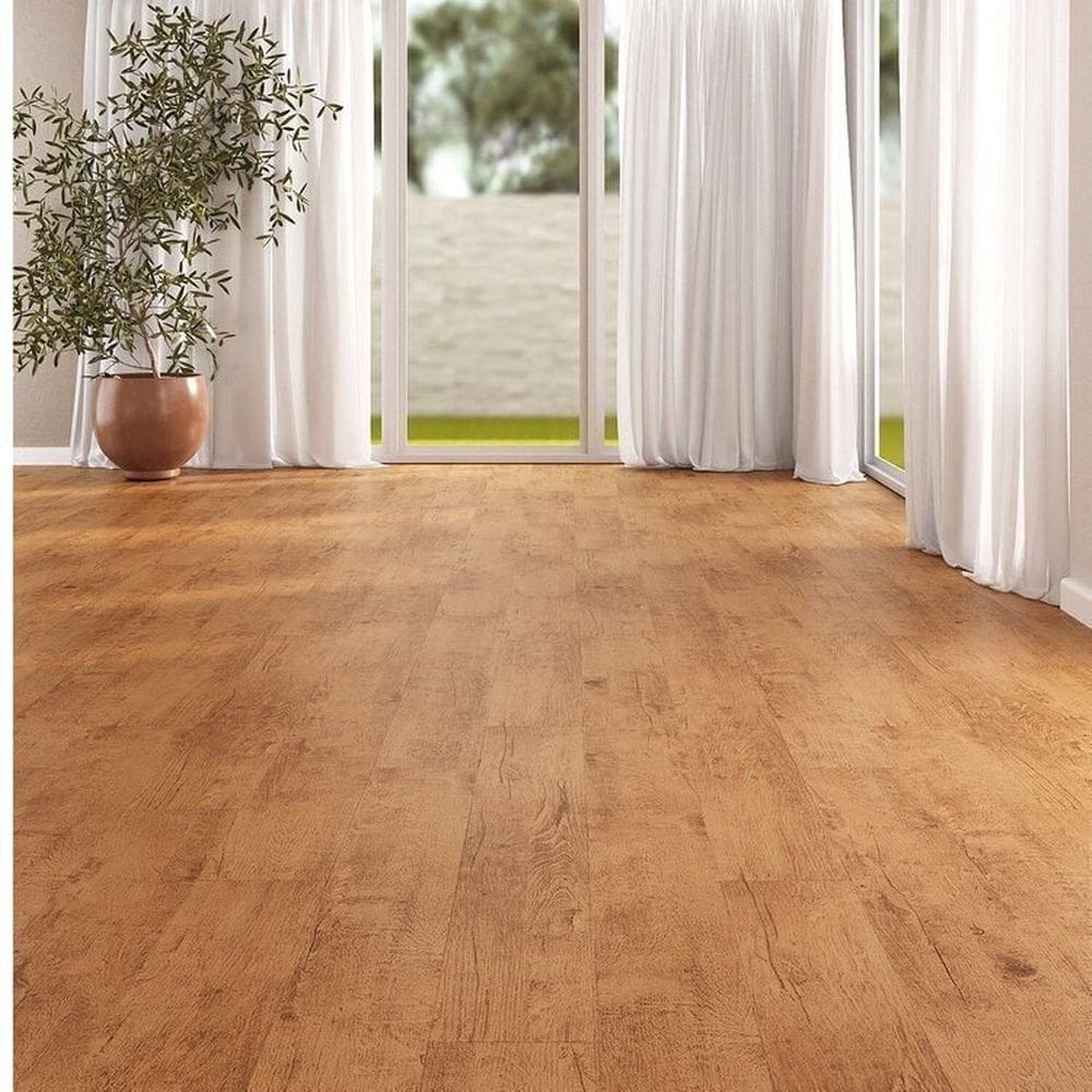 Kit com 58m² Piso Vinílico em Régua 17,78cm X 2mm X 1,21m Sofisticato Ruffino Amoreira