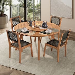 Conjunto 2 Cadeiras 88cm X 57cm Sintra Stain Jatobá/Corda Verde