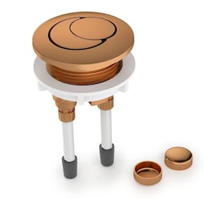 Botão de Acionamento Duplo com Capa para Fixação Roca Rosé Gold