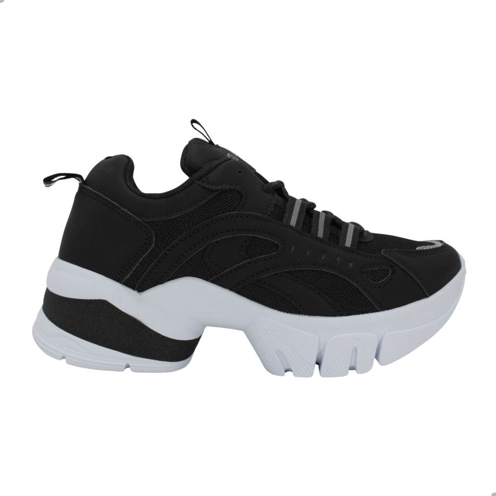 Tênis Feminino Ramarim Crystal Preto e Branco