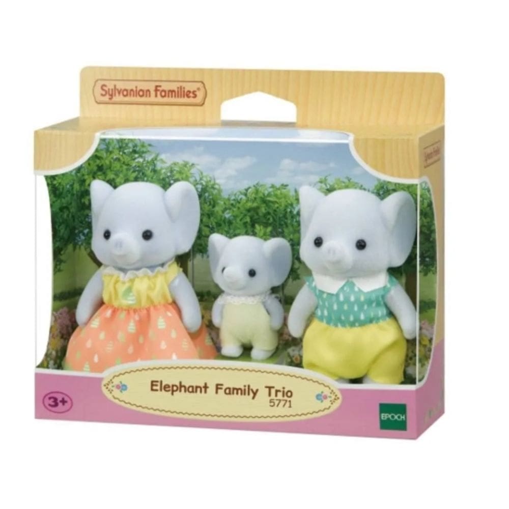 Sylvanian Families - Trio Familia Dos Elefantes