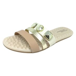 Chinelo Rasteiro Feminino Ultra Conforto Pins Slide Modare