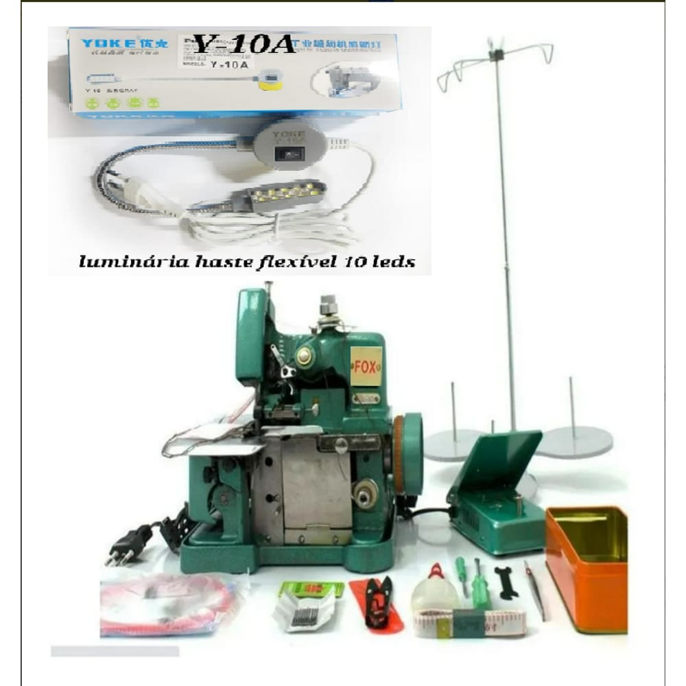 Overlock GN1-6D verdinha  Semi-Industrial 220v+LED