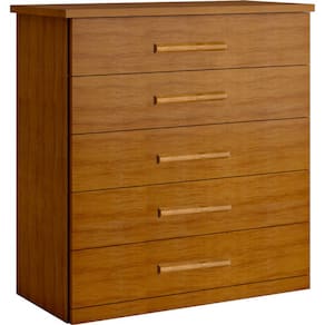 Cômoda para quarto 5 gavetas corrediças telescópicas - Toronto-Nature - Bianchi Móveis