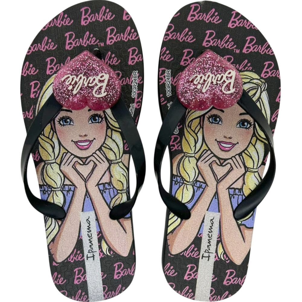 Chinelo Dedo Infantil Menina Borracha Ipanema Barbie Style 25729