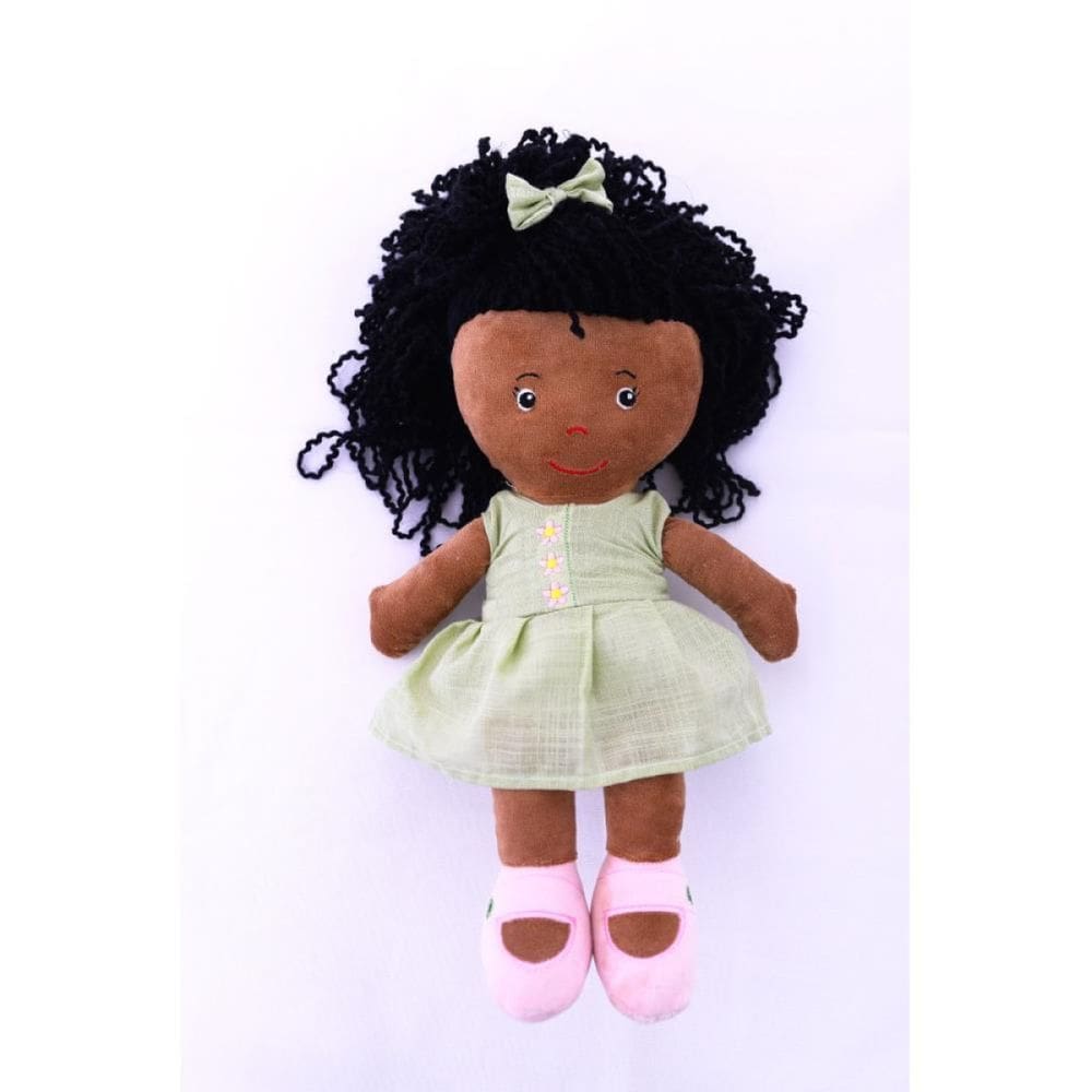 Boneca de Pelucia Laura Negra 32cm Zip