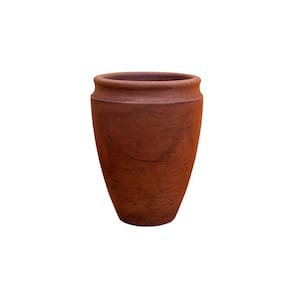 Vaso Antique 32 Polietileno Cor Aço Corten - Japi JVAQAC32