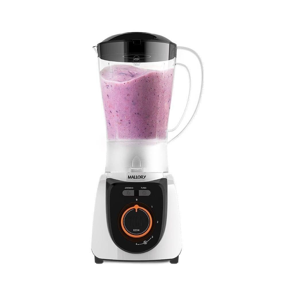 Liquidificador Mallory 900W 4 Velocidades Branco 127V