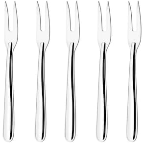 Kit 5 Garfos Trinchante para Churrasco 24,5cm Inox Utensílio Gourmet Carne Taumer