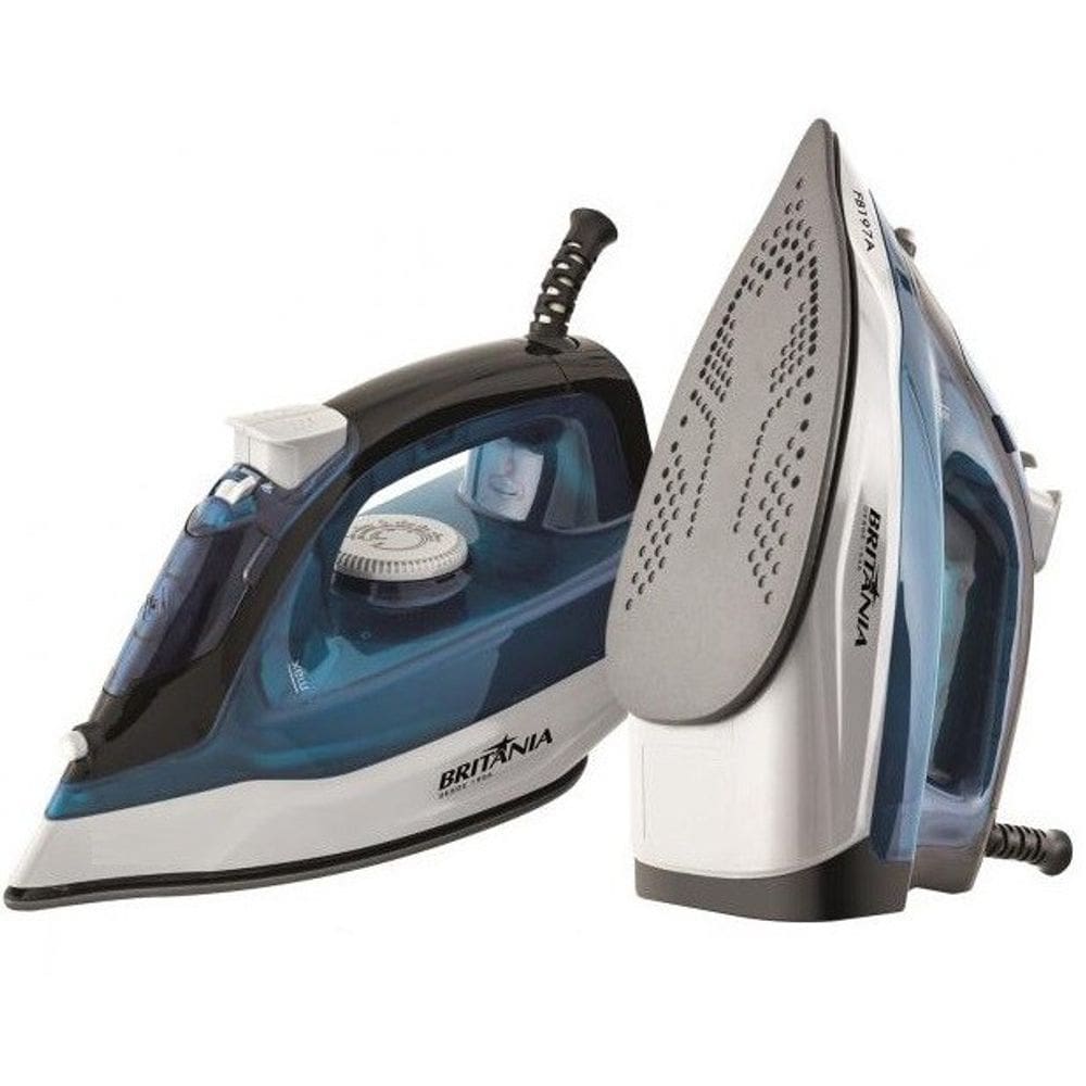 Ferro De Passar A Vapor Britania 1200W Blue 220V Antiaderente